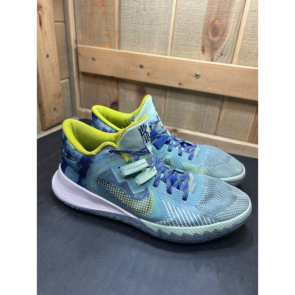 Nike Kyrie Flytrap V Ocean Cube Basketball Shoes Mens US8.5 Blue/Yellow